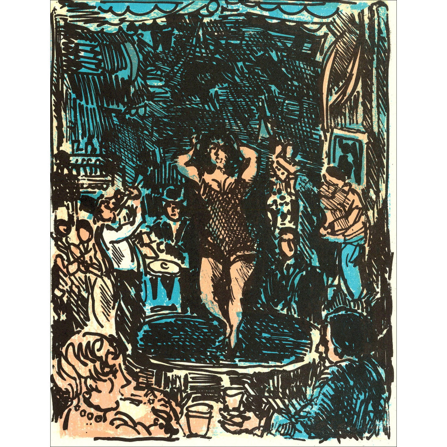 André Cottavoz – Paraíso - 12, litografía original 1962