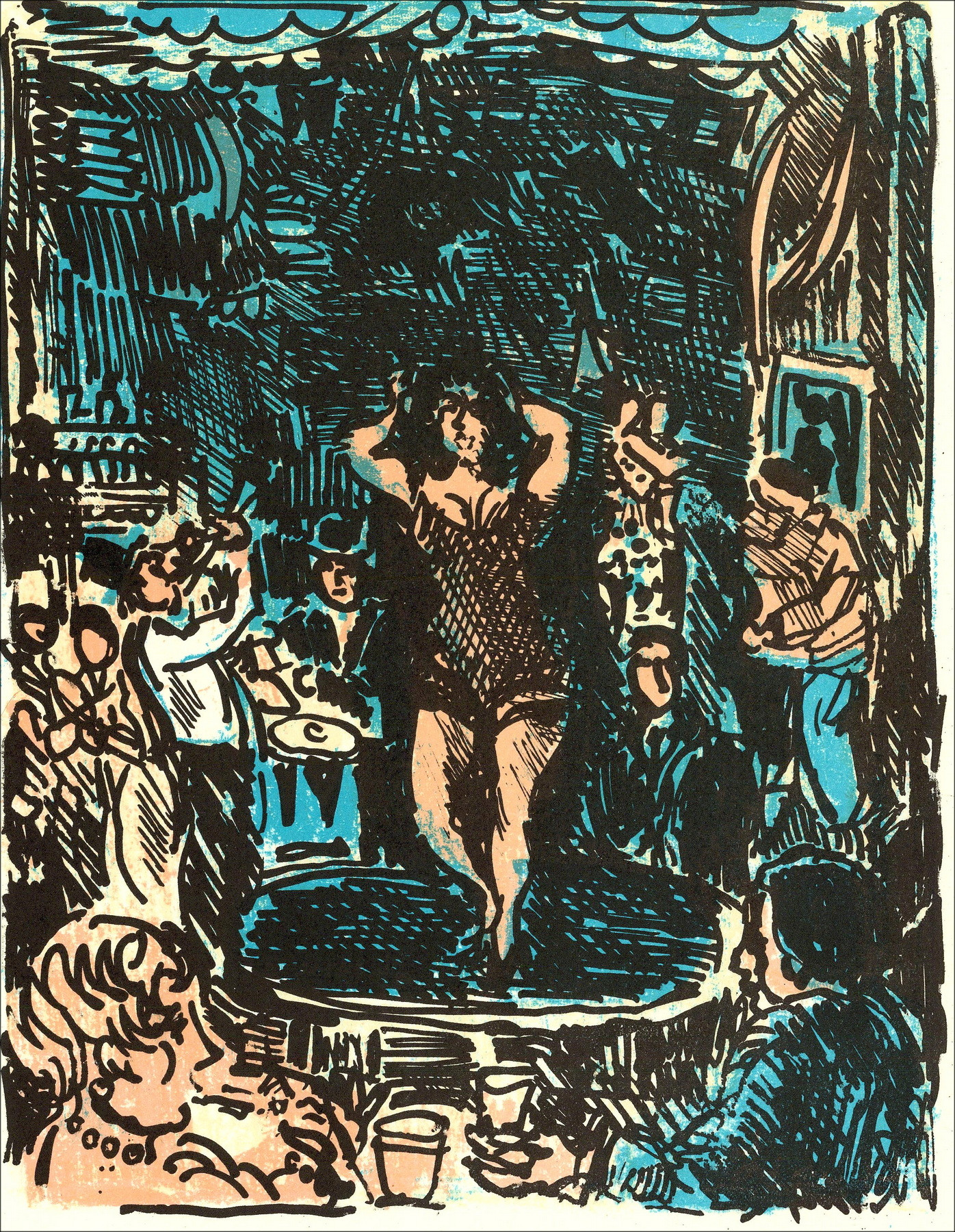 André Cottavoz – Paraíso - 12, litografía original 1962