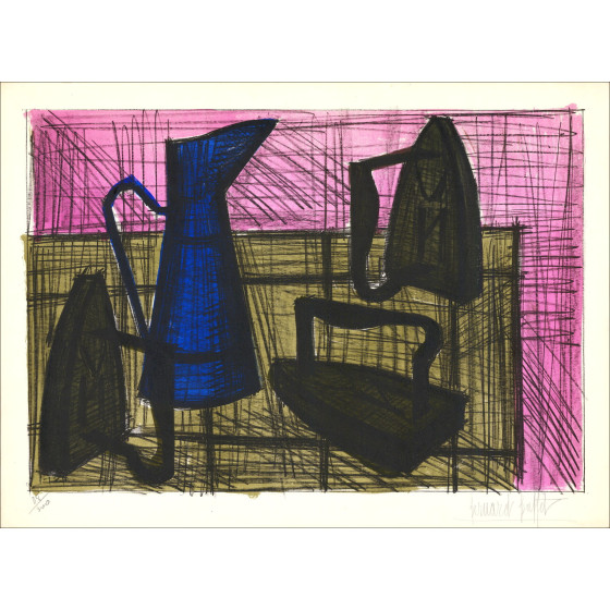 Bernard Buffet - Ferro da stiro - Litografia firmata originale
