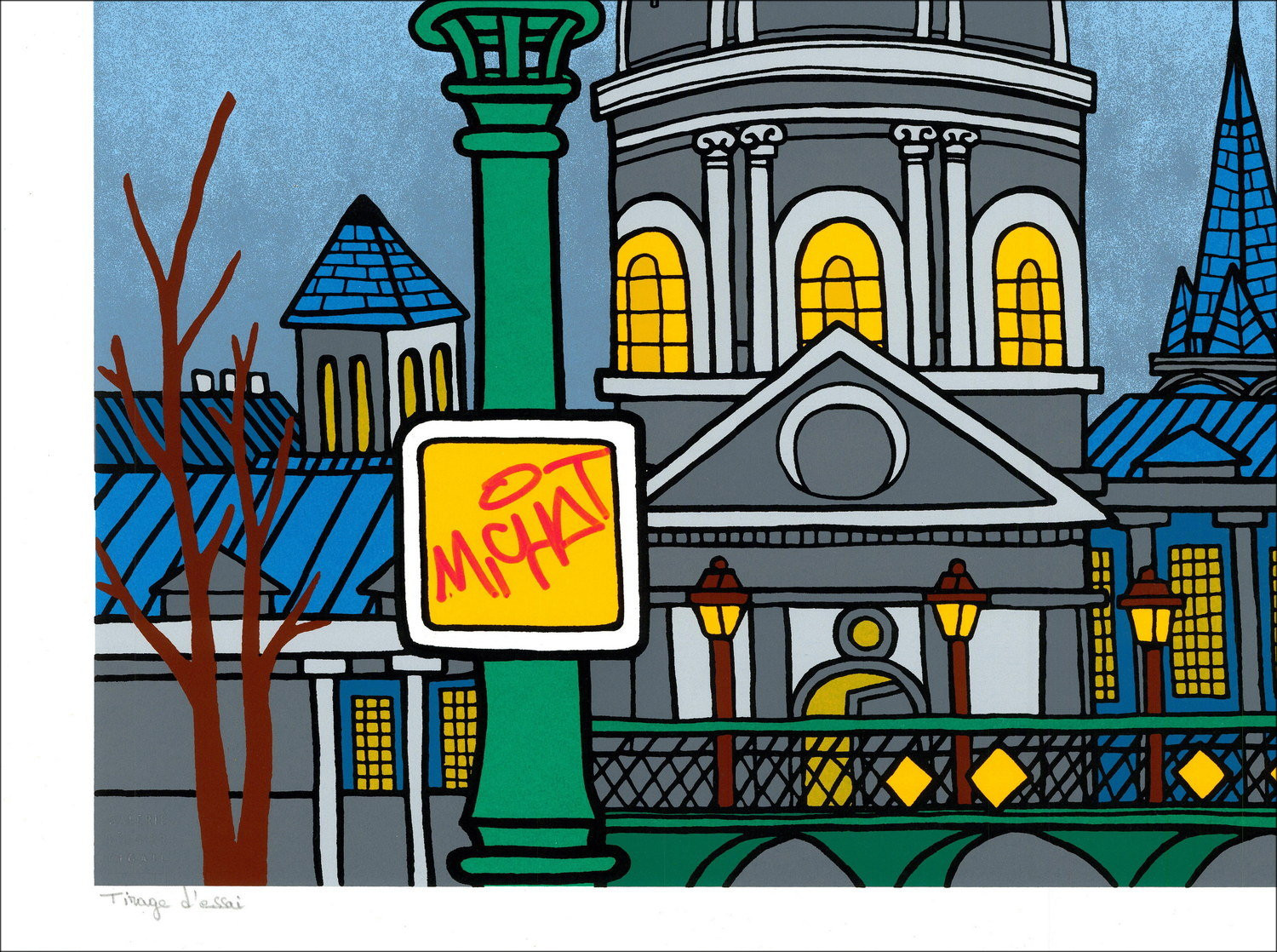 ▷ Parijs, Quai du Louvre by M.Chat, 2022 - Verbeterde (uniek!)