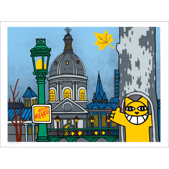 ▷ Parijs, Quai du Louvre by M.Chat, 2022 - Verbeterde (uniek!)