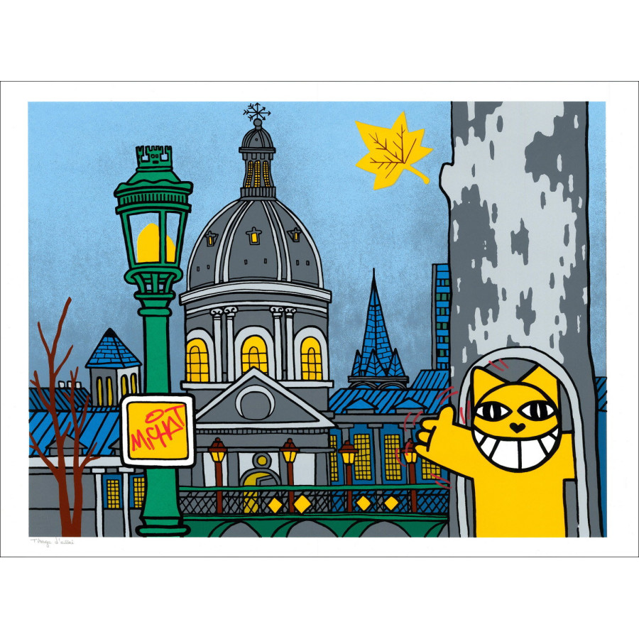 ▷ Paris, Quai du Louvre von M.Chat, 2022 - Enhanced (einzigartig!)