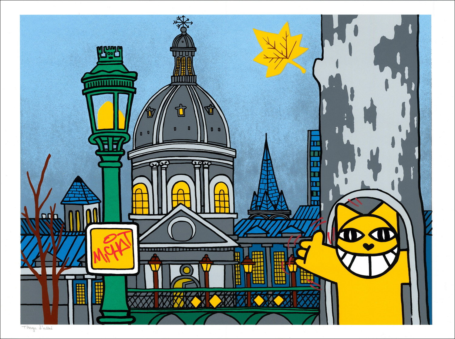 ▷ Parijs, Quai du Louvre by M.Chat, 2022 - Verbeterde (uniek!)