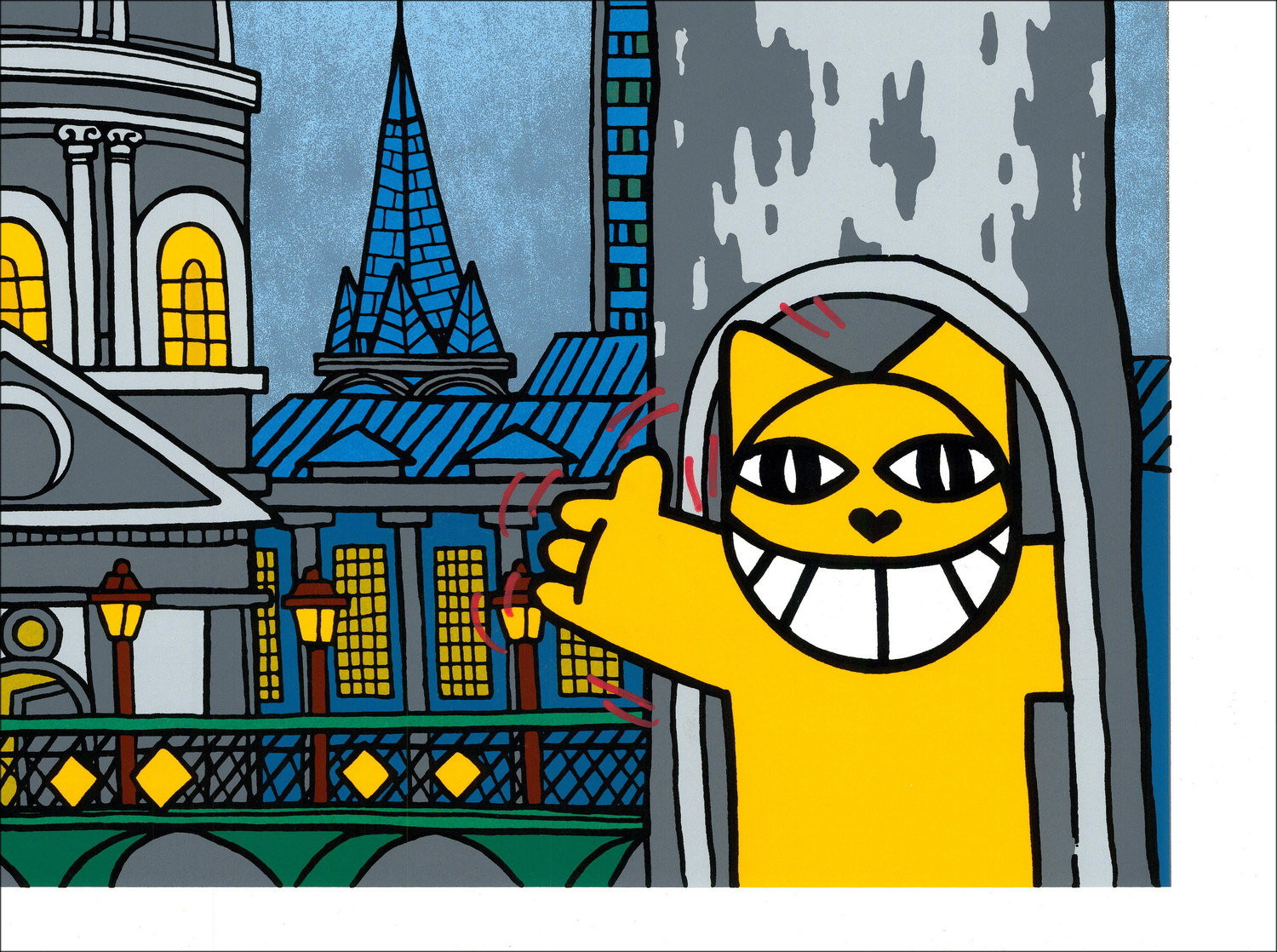 ▷ Parijs, Quai du Louvre by M.Chat, 2022 - Verbeterde (uniek!)