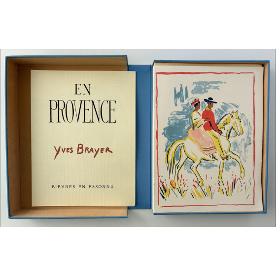 Ilustración por Yves BRAYER En Provenza 8 litografías