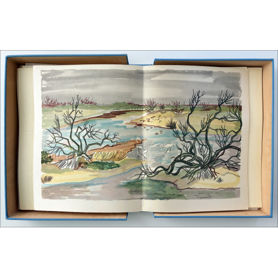 Illustriertes Buch von Yves Brayer en Provence 8 Farb-Lithographien