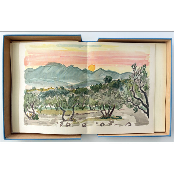 Illustriertes Buch von Yves Brayer en Provence 8 Farb-Lithographien