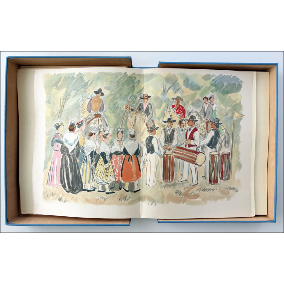 Libro illustrato di Yves Brayer en Provence 8 litografie di colore