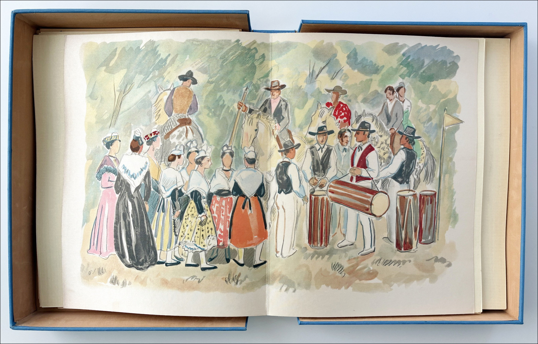 Libro illustrato di Yves Brayer en Provence 8 litografie di colore
