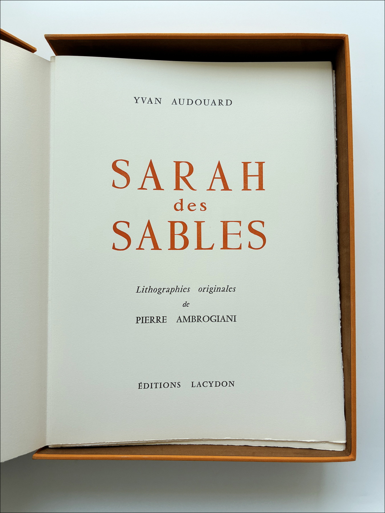 Pierre Ambrogiani – Sarah des sands, obra ilustrada, 1972