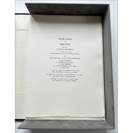Claude Weisbuch - Dom Juan de Molière, 15 puntos secos, 1990