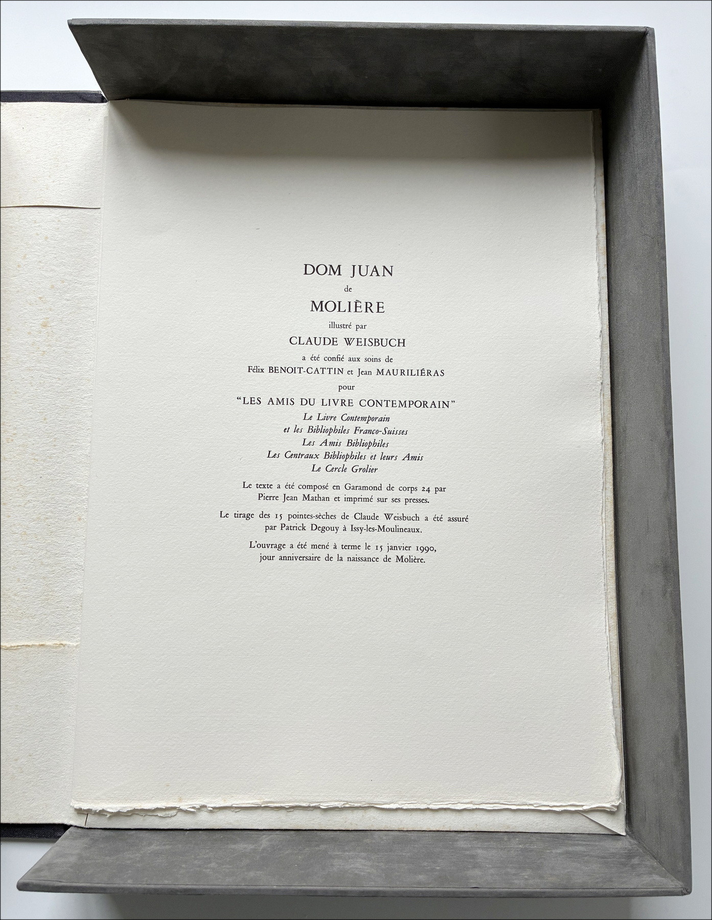 Claude Weisbuch  – Dom Juan de Molière, 15 droge puntjes, 1990
