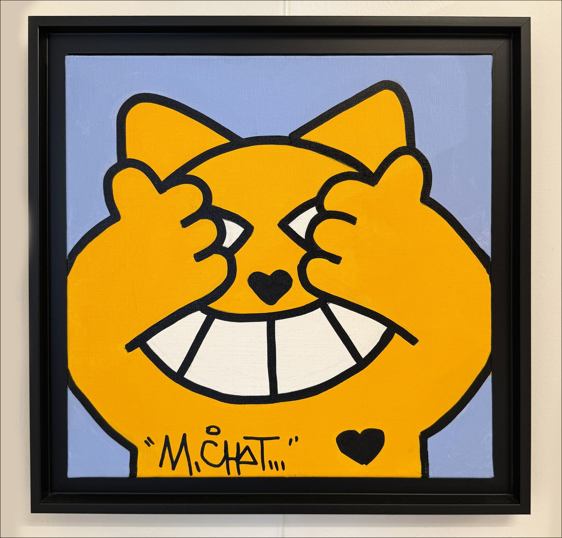 ▷ Non visto da M.Chat, 2024 | Acrilico su tela