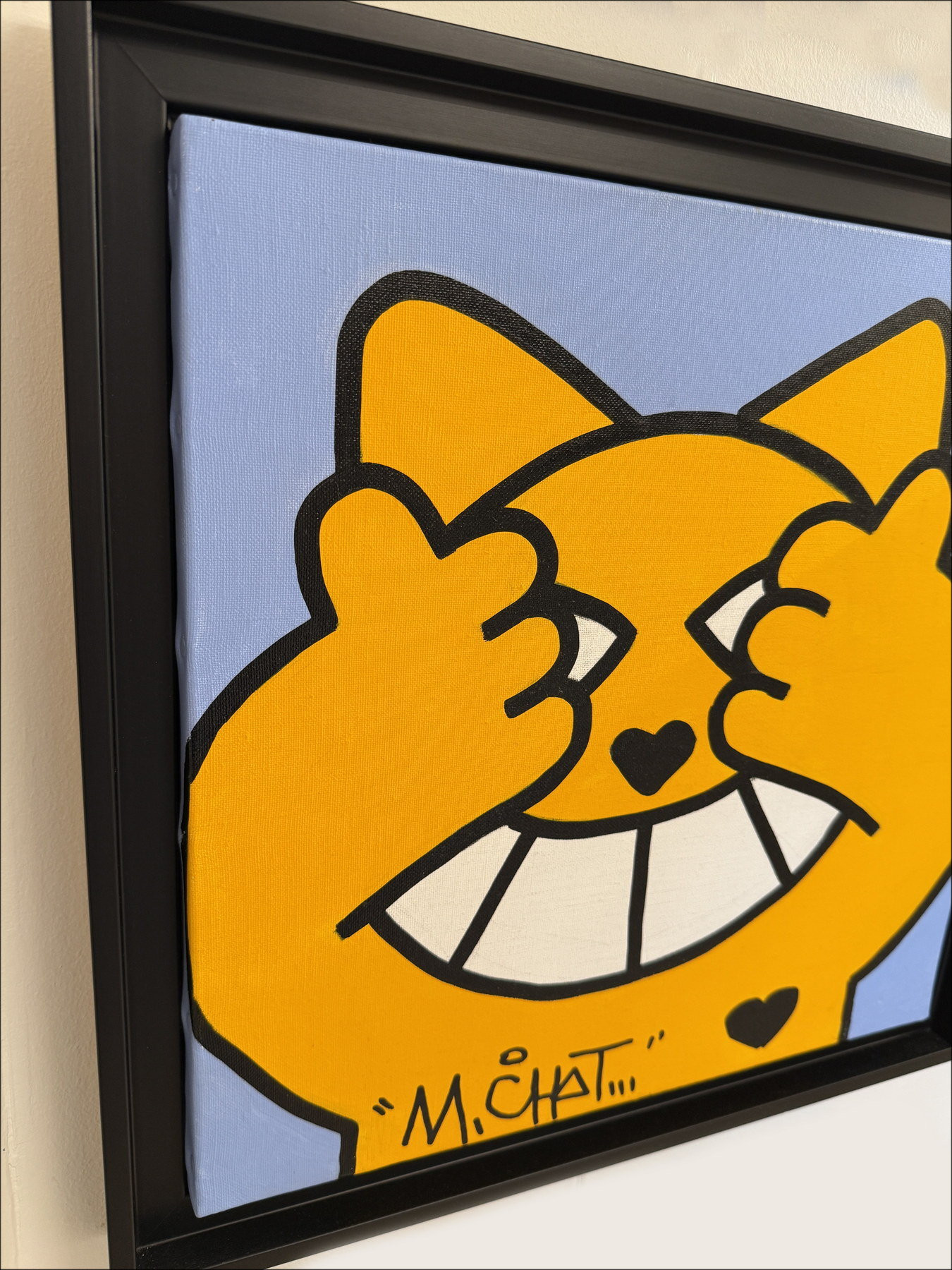 ▷ Non visto da M.Chat, 2024 | Acrilico su tela
