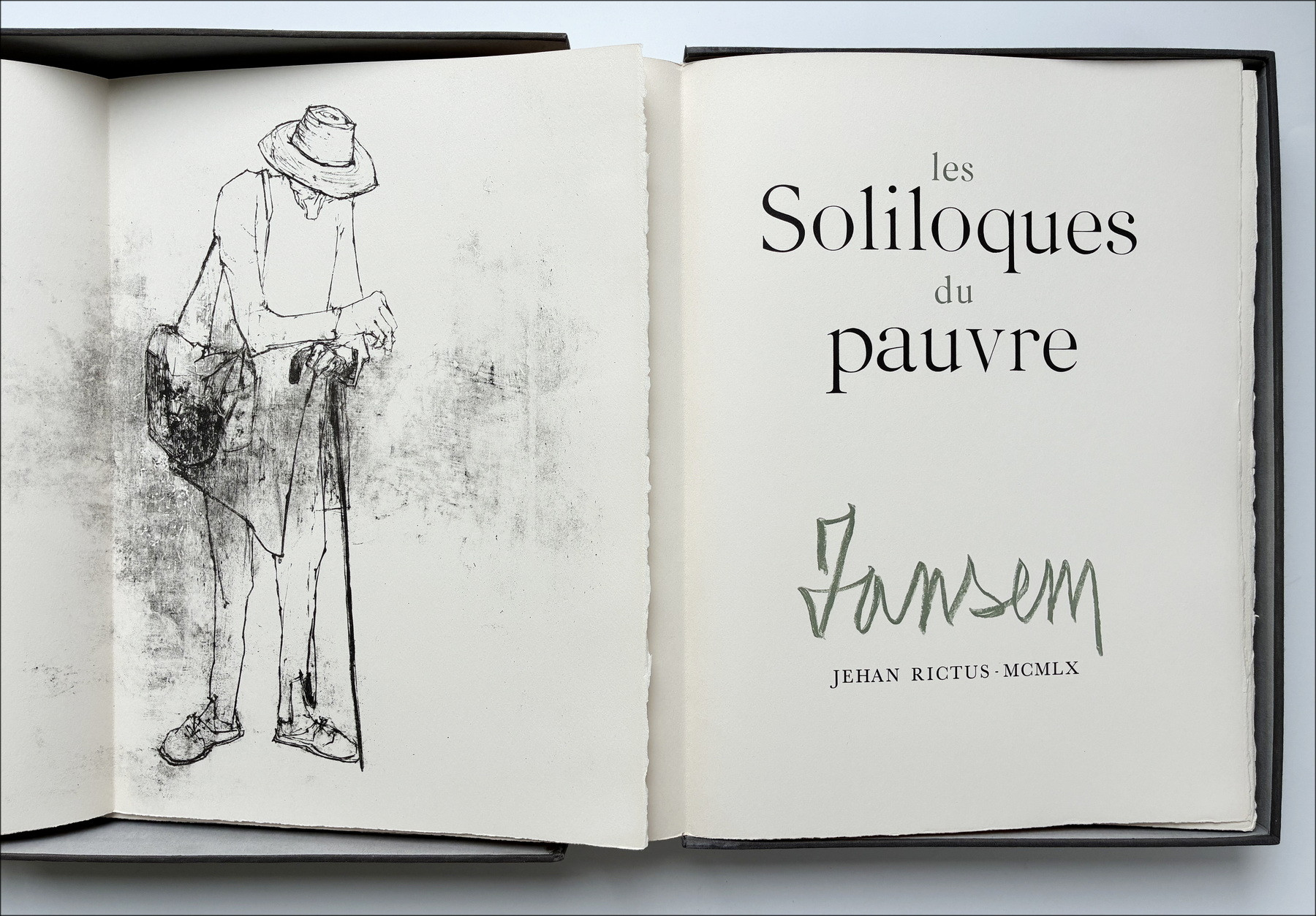 Jean Jansem – Les soliloques du pauvre, portfolio 1960