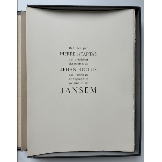 Jean Jansem – Les soliloques du pauvre, portfolio 1960