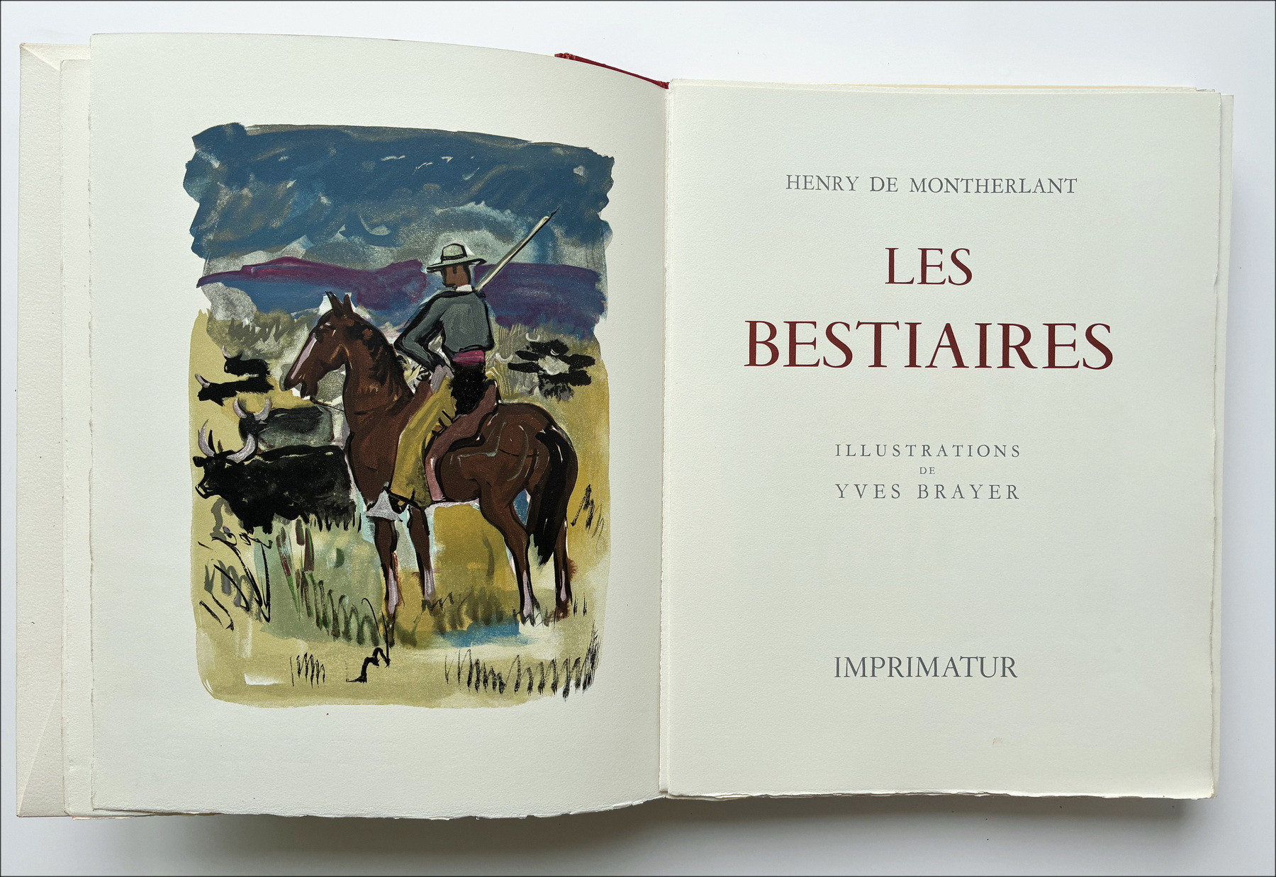 Yves brayer - Bester Hilfsmittel, illustriertes Buch 1956