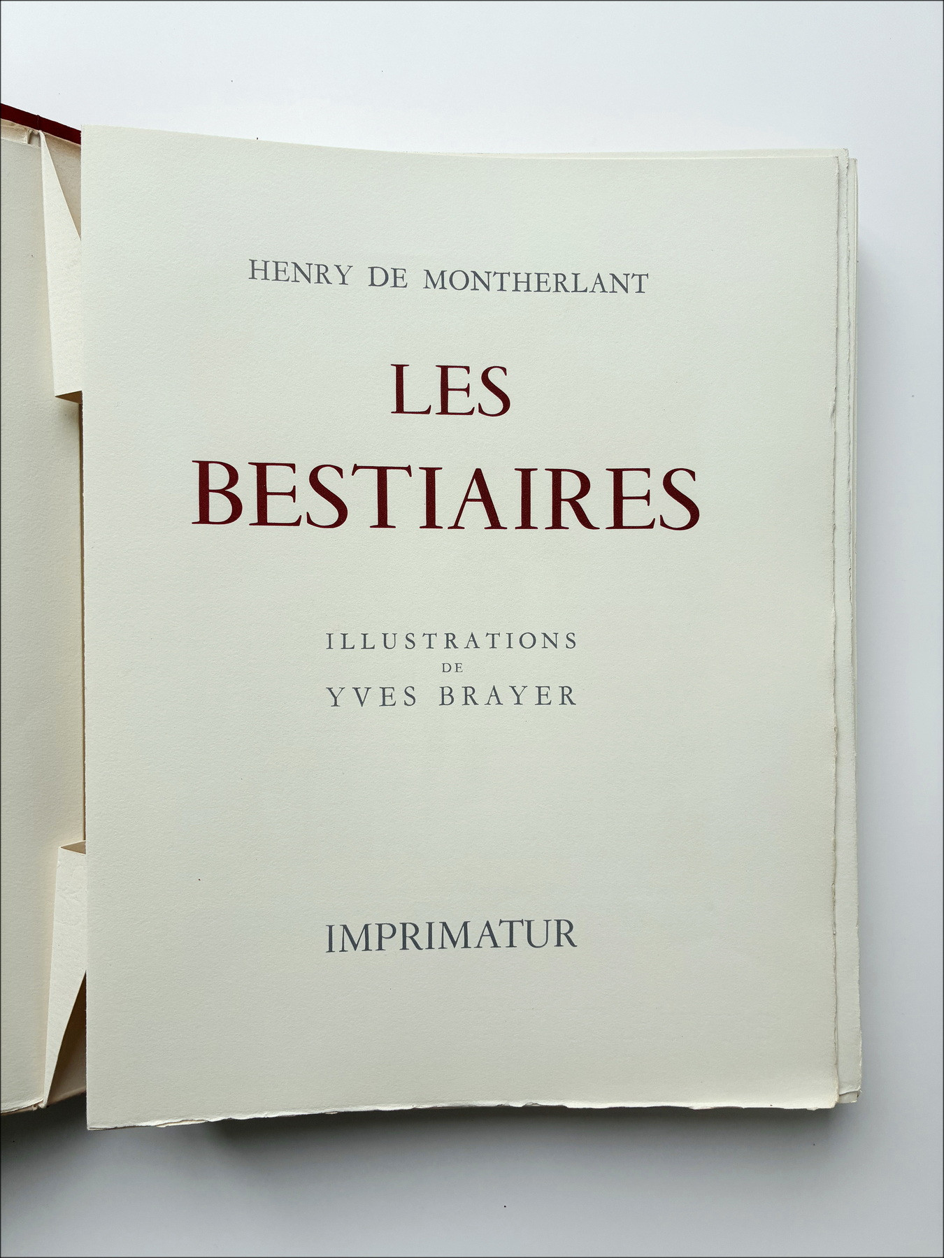 Yves Brayer – Bestiary, ilustrado 1956