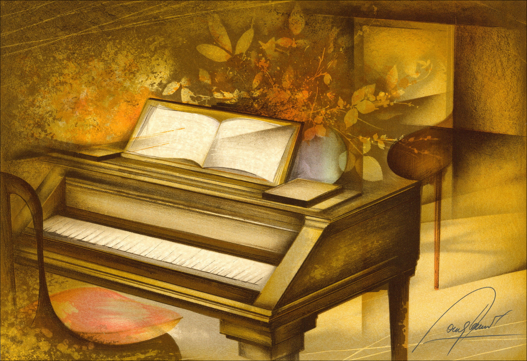 Raymond Huhn - die vier Jahreszeiten, 12 Lithographien, 1980