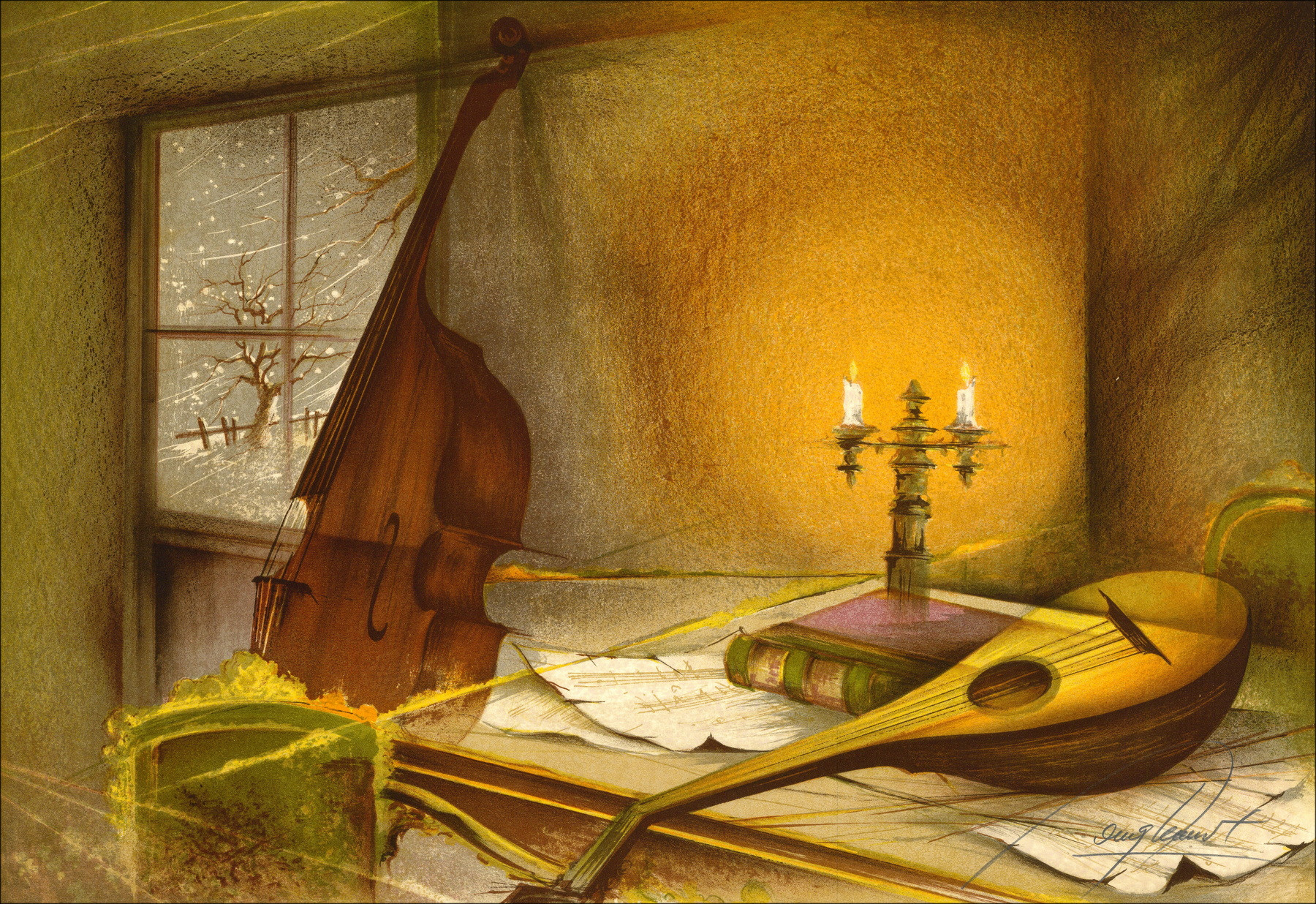 Raymond Chicken - The Four Seasons, 12 Litografie, 1980