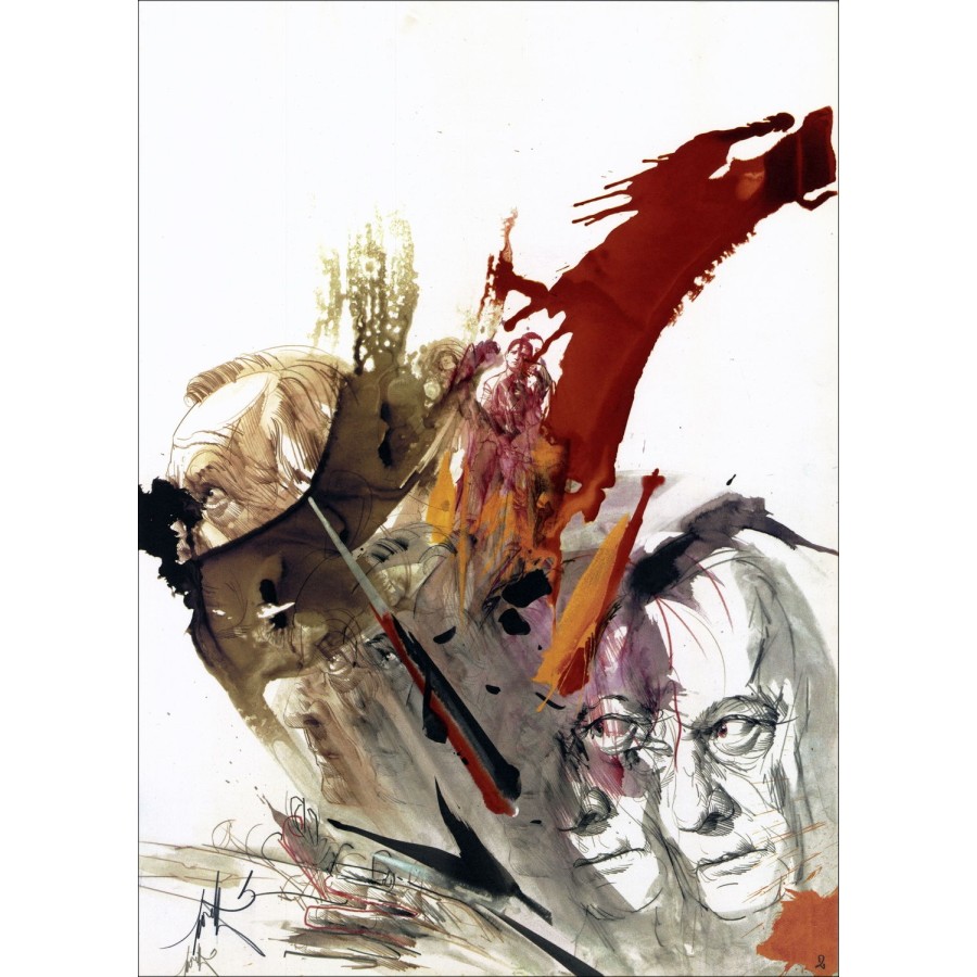 Raymond Moretti Original Lithographie André Malraux 04 1988 kaufen