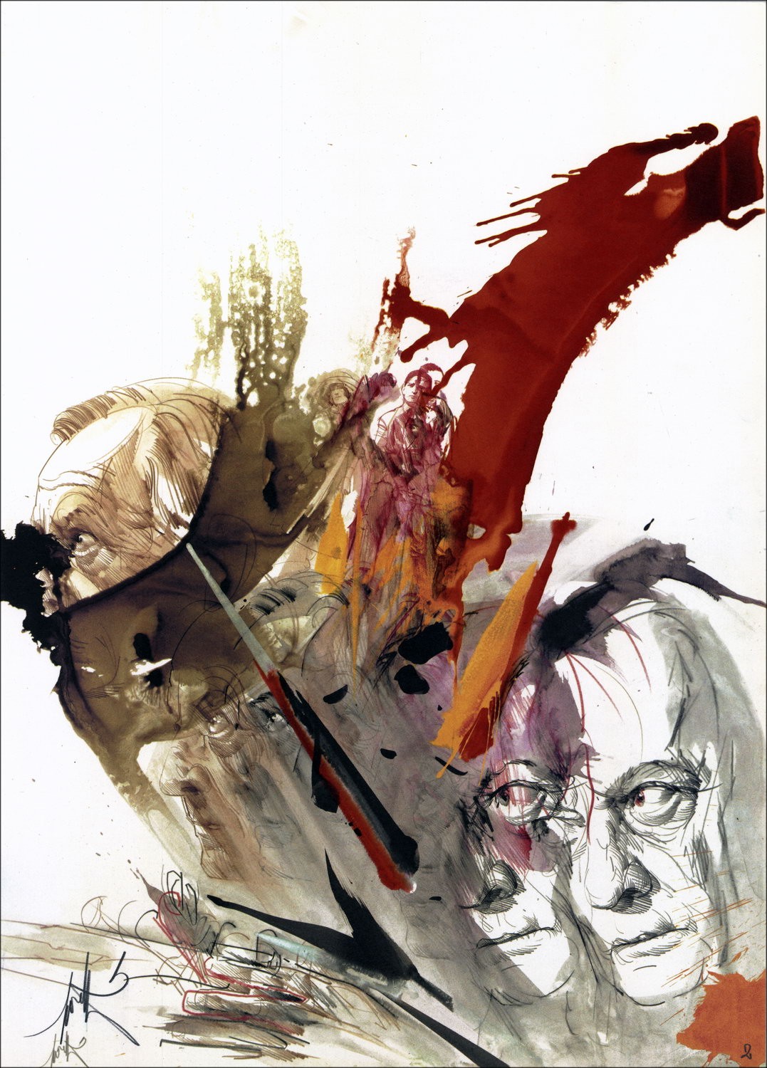 Comprar Raymond Moretti original Litografía André Malraux 04 1988