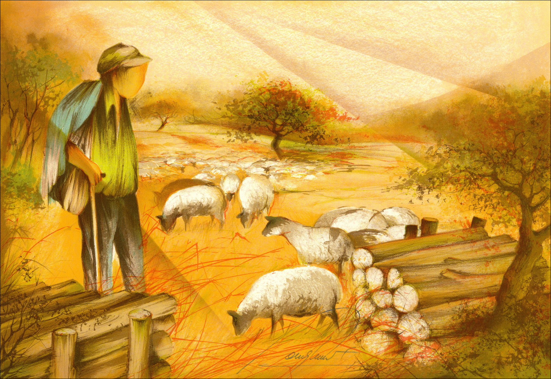 Raymond Poulet – Les quatre saisons, 12 lithographies, 1980