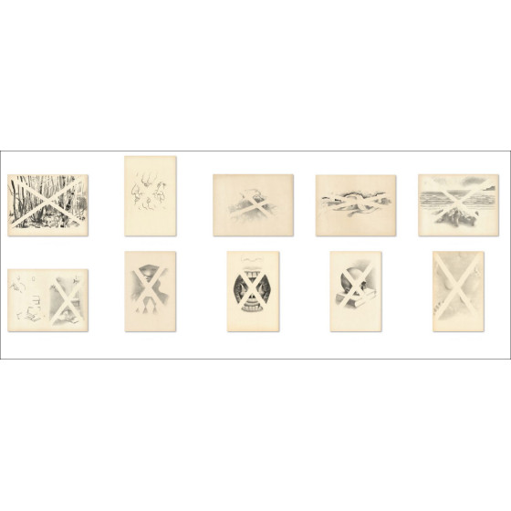 Georges Rohner – Conjunto de 10 litografías arañadas originales, obras individuales