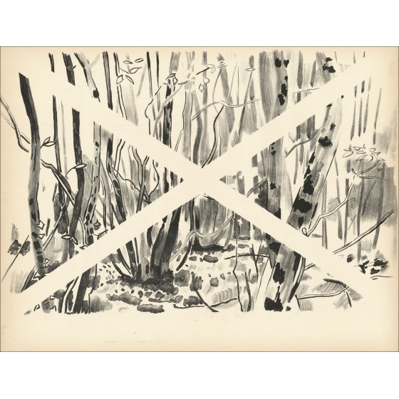 Georges Rohner - Lot of 10 original lithographs striped, united works