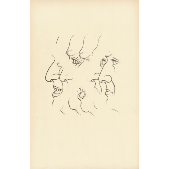 Georges Rohner – Lot de 10 lithographies originales rayées, œuvres uni