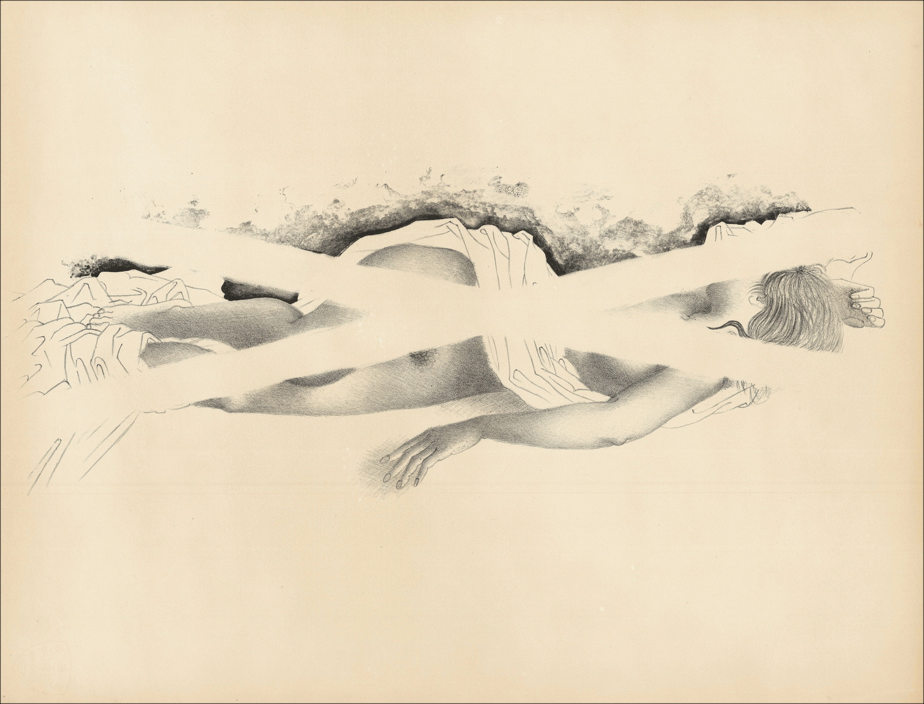 Georges Rohner – Conjunto de 10 litografías arañadas originales, obras individuales
