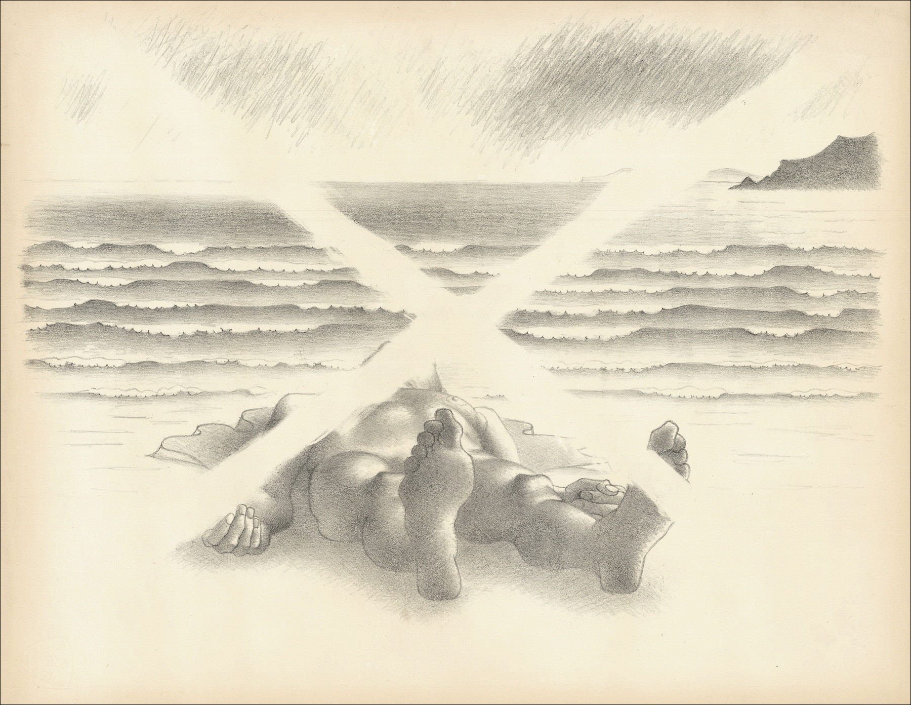 Georges Rohner - Lotto di 10 litografie originali a strisce, United Works