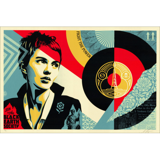 Shepard Fasey - Black Earth Society, signierte Sicreen, 2021