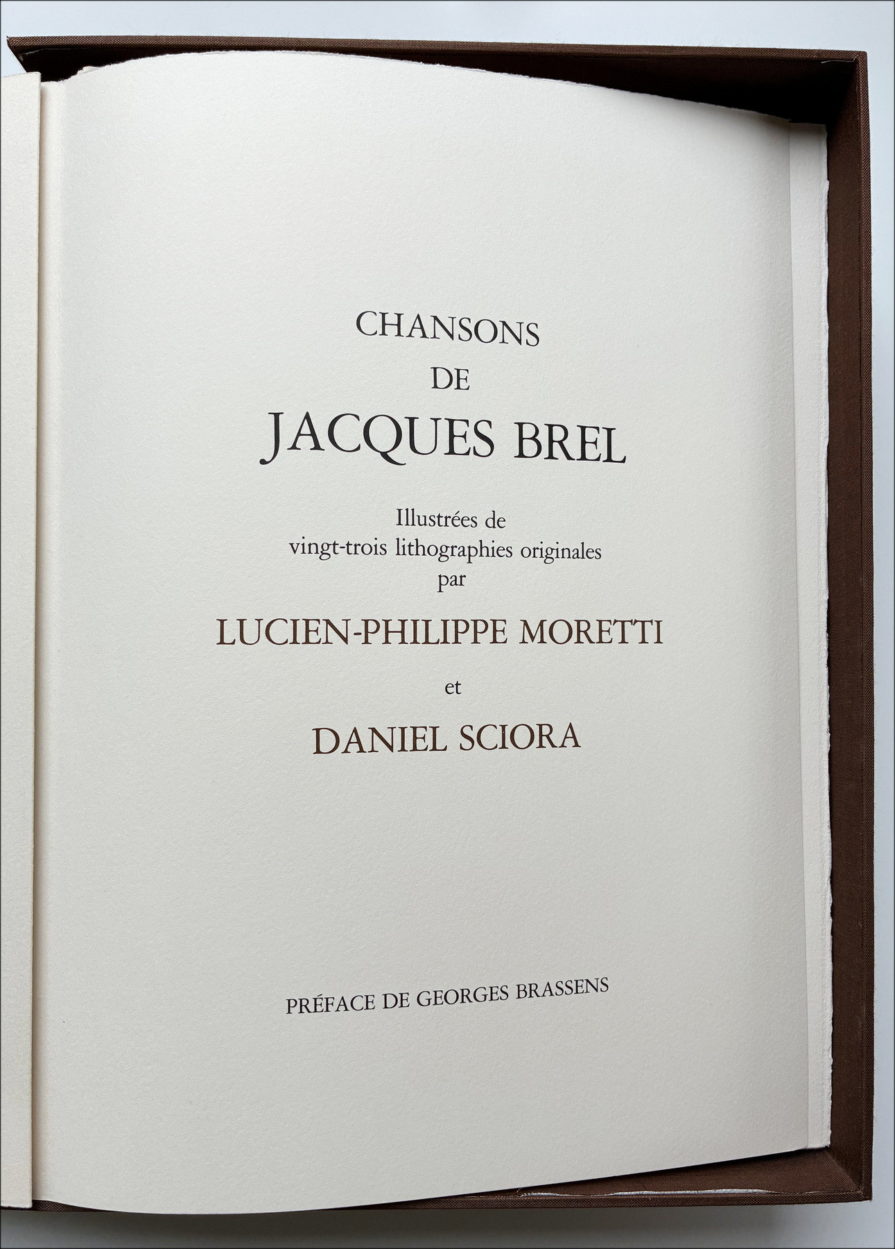 Lucien Philippe Moretti & Sciora - Jacques Brel, 1979