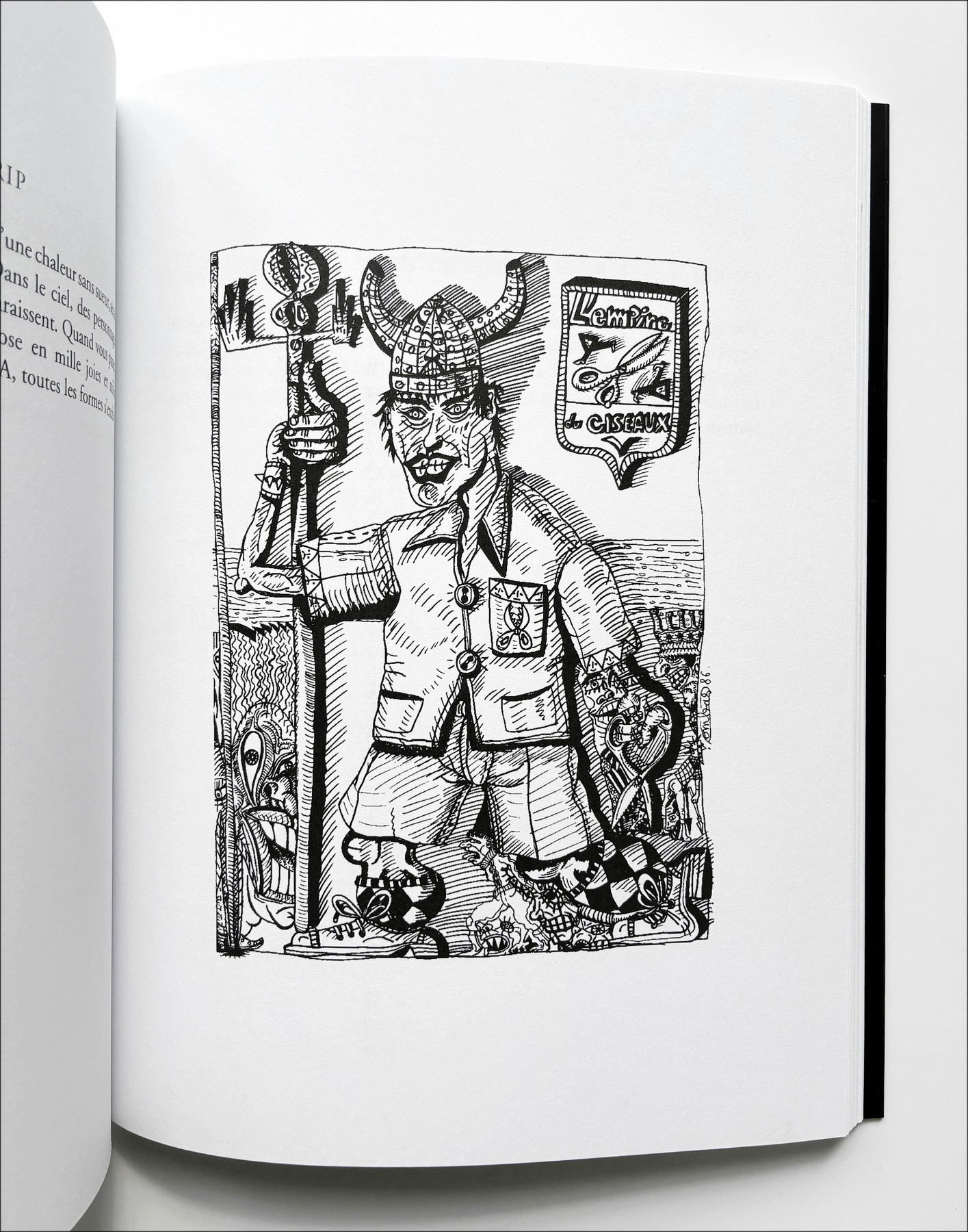 Robert Combas - written works with original drawing, 2005