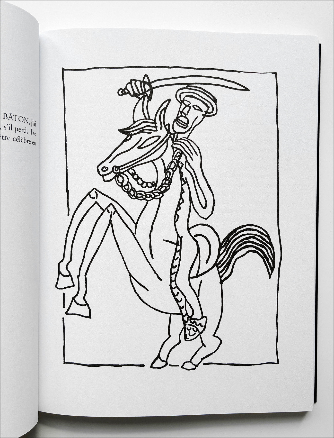Robert Combas - written works with original drawing, 2005