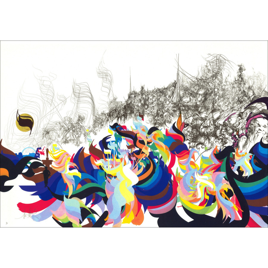 Raymond Moretti – Composición litográfica 16, 1982