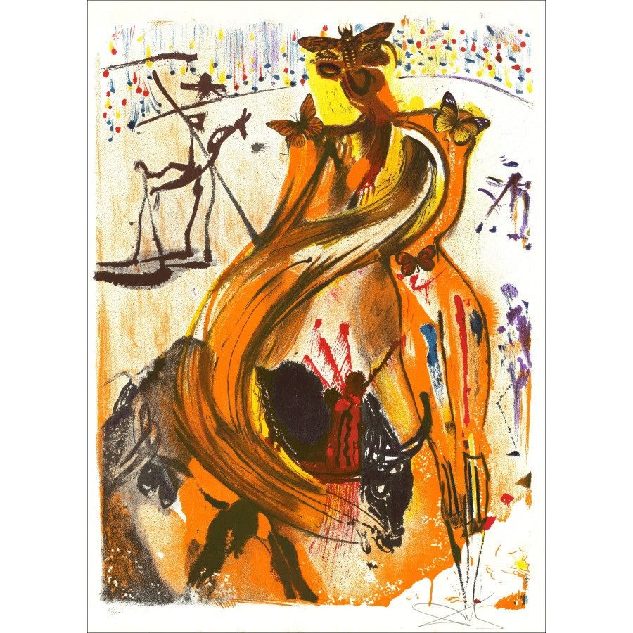 Salvador Dalí Lith Torero, circa 1972