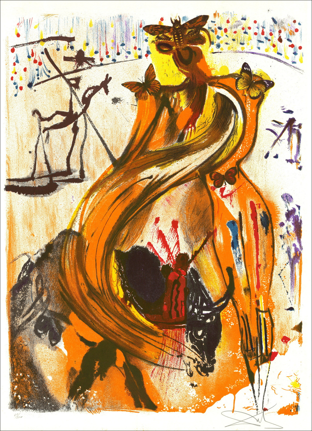 Salvador Dalí Lith Torero, circa 1972