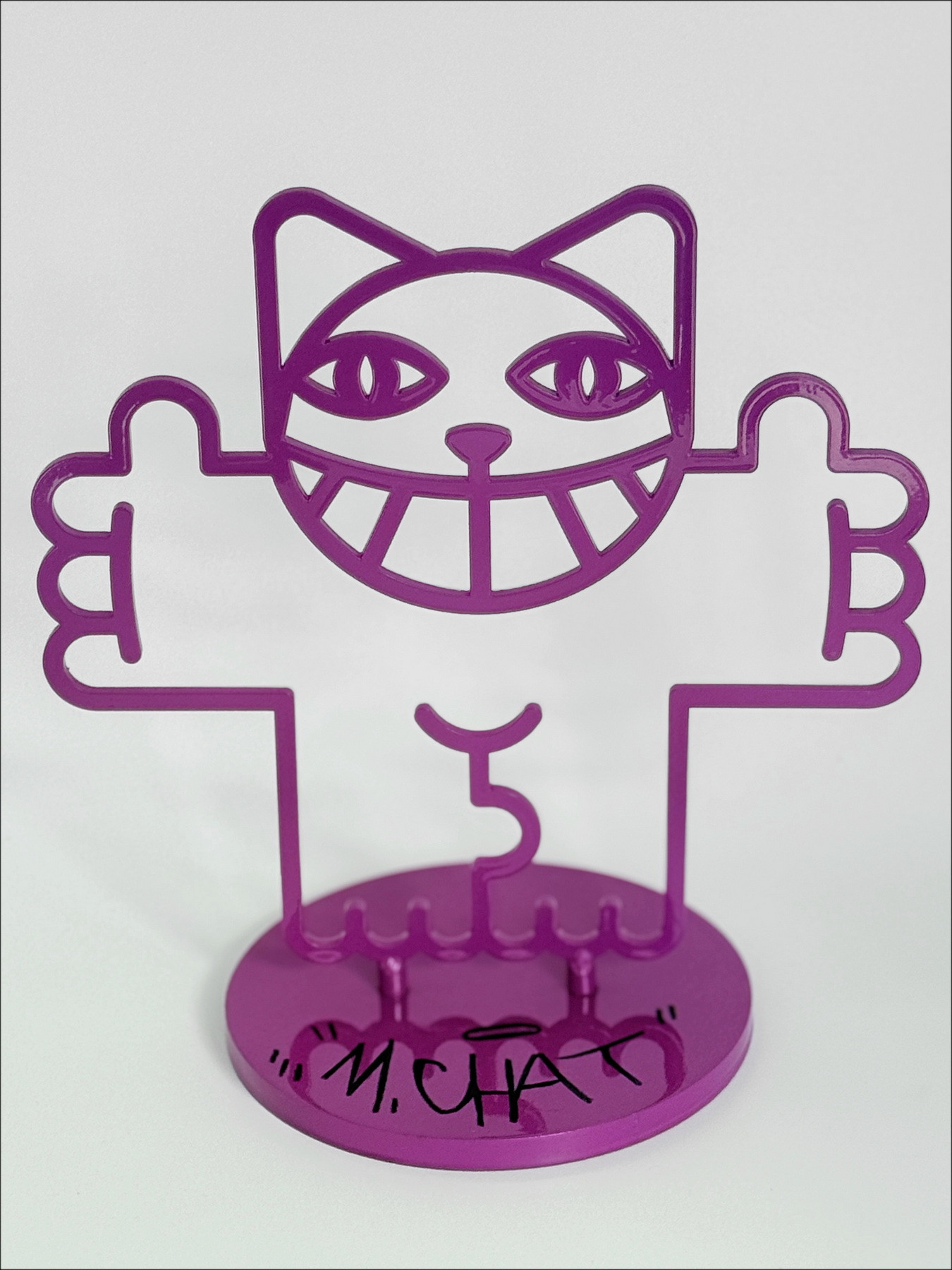 M.Chat (Thoma Vuille) – Sculpture Chat en acier, 2014