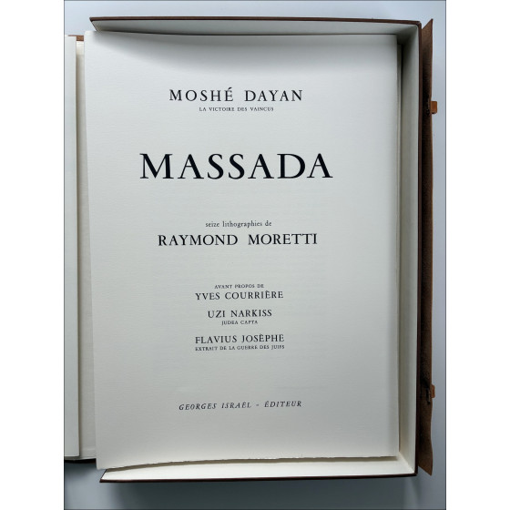 Raymond Moretti - Massada, Portfolio with Lithographs, 1982
