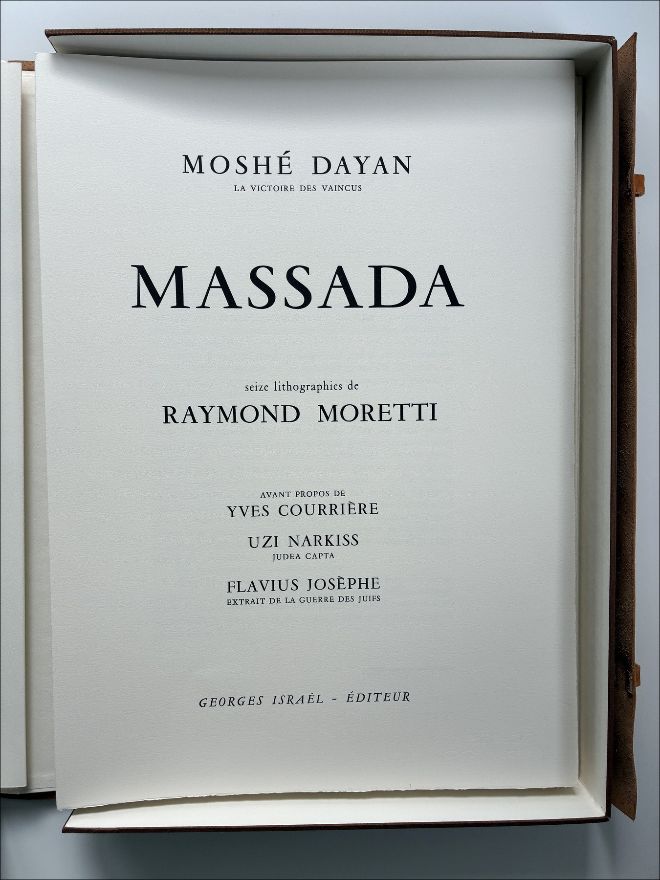 Raymond Moretti - Massada, Portfolio con litografie, 1982