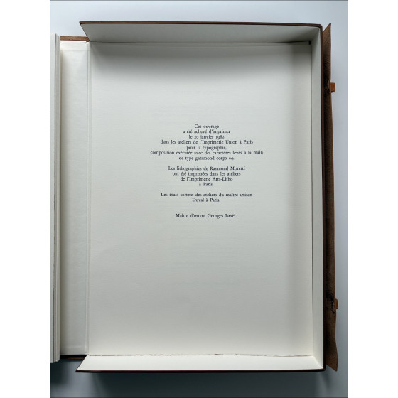 Raymond Moretti - Massada, Portfolio with Lithographs, 1982