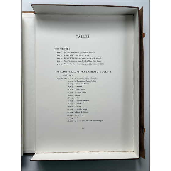 Raymond Moretti - Massada, Portfolio with Lithographs, 1982