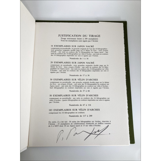 Pierre Parsus – Regain, portfolio avec lithographies, 1972