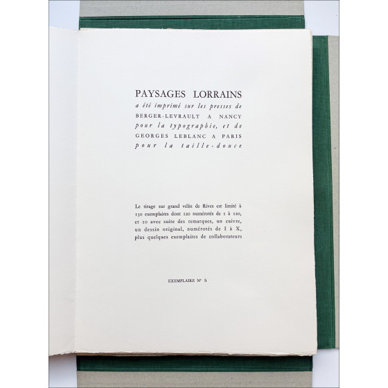 Pierre Marot – Paisajes de Lorrain, grabados de cartera, 1950