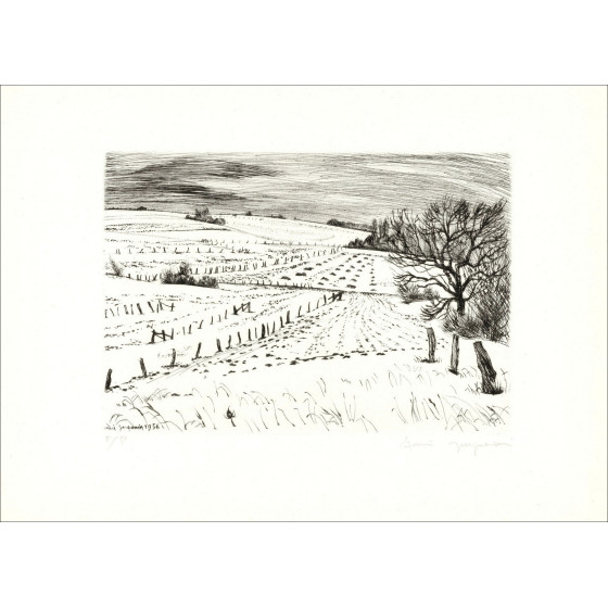 Pierre Marot - Lornae Landscapes, Portfolio-Gravuren, 1950