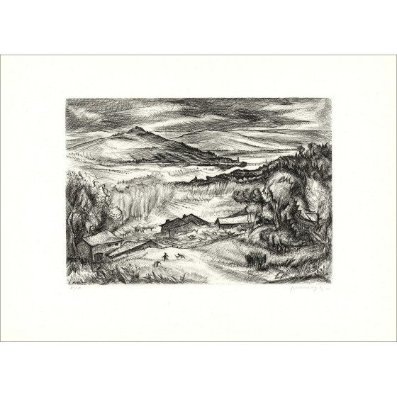 Pierre Marot - Lornae Landscapes, Portfolio-Gravuren, 1950