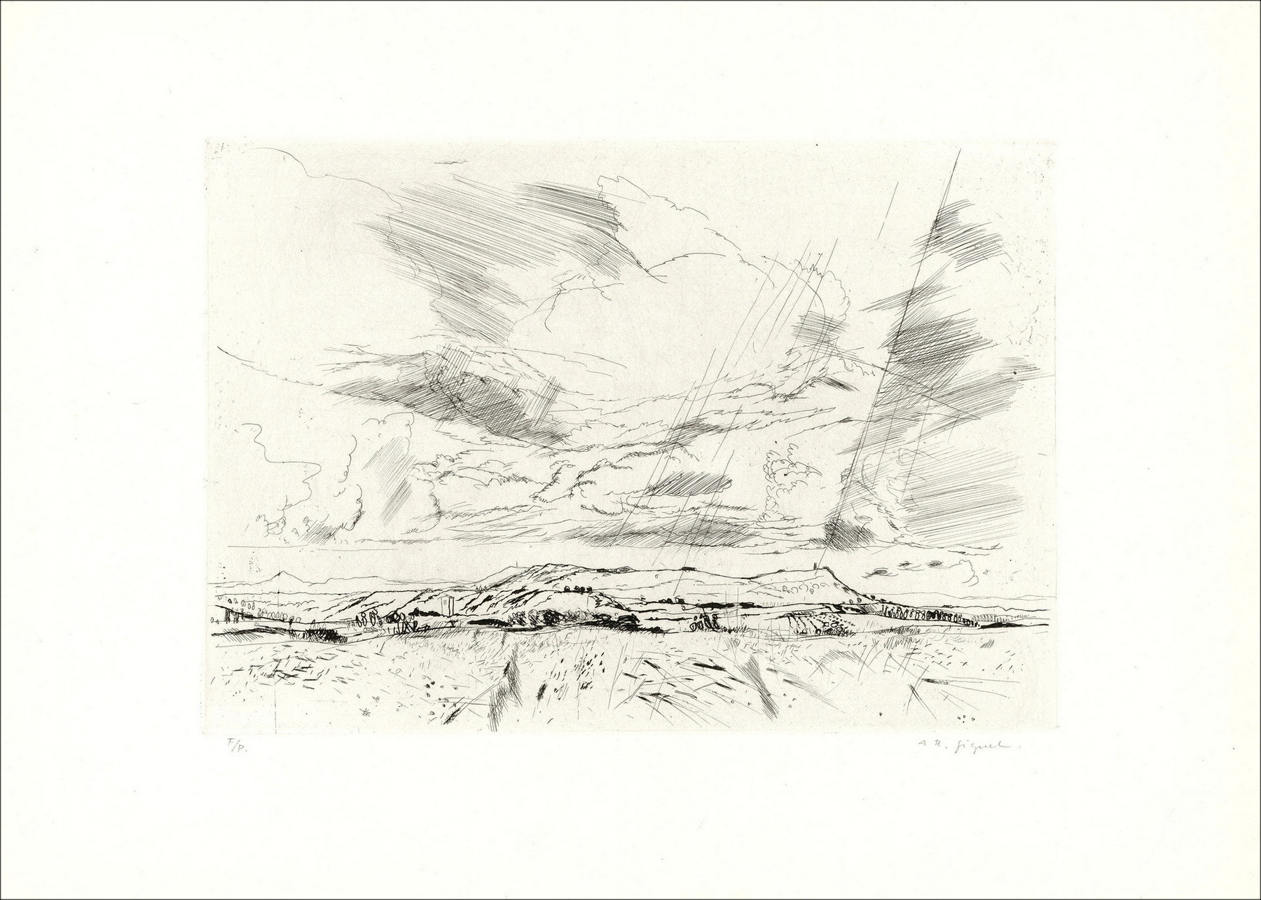 Pierre Marot – Paysages lorrains, portfolio gravures, 1950