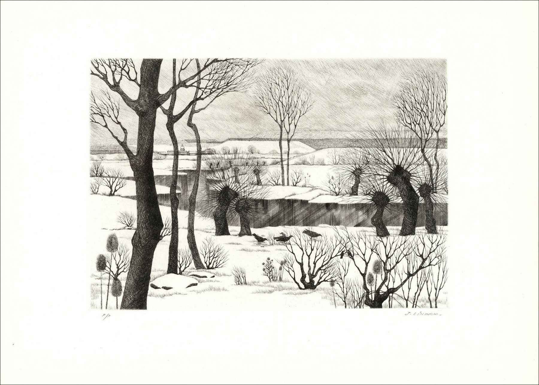 Pierre Marot – Paysages lorrains, portfolio gravures, 1950